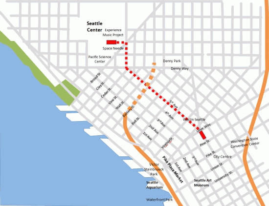 Seattle Downtown Map