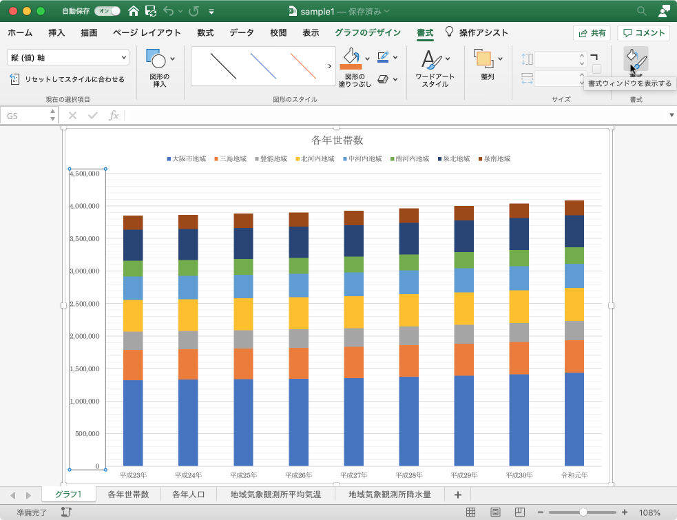 Excel 19 For Mac グラフの主 補助軸の目盛の間隔や種類を設定するには