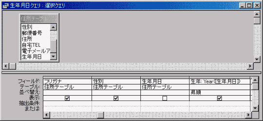 生年月日デザインビュー