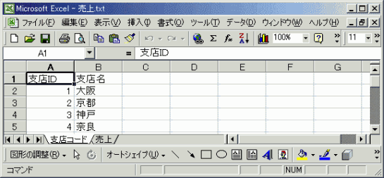 シートの移動結果