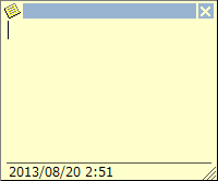 メモのサイズ（標準）