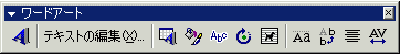 ワードアートツールバー