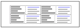帳簿形式（2列 : 枠付き) スタイル