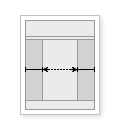 ヘッダー、ナビゲーション バー、2 列、およびフッターを含むページ レイアウトを作成します。左右の列の幅は固定されています。