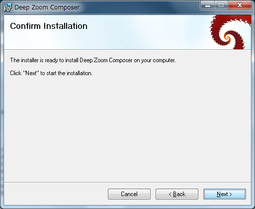 図6:Confirm Installation