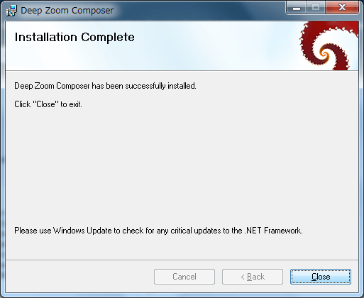 図7:Installation Complete