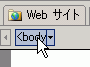 <body>タグを選択
