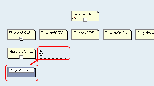 ナビゲーションのレベルを変更